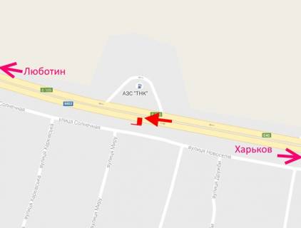 Billboard B in Korotich Trasa Kiiv-Harkiv-465 km-sel. Korotic bila AZS AVIA - u bik Lubotina scheme