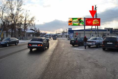 Билборд A в Мерефе, 3х6  Мерефа-вул. Дніпровська-біля маркету АТБ-правий - у бік сел. Селекційне фото 1