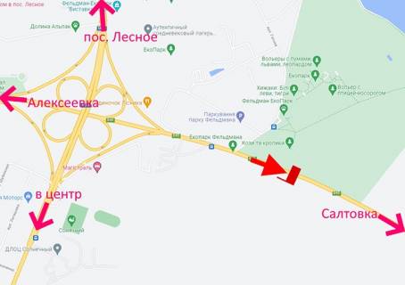 Билборд A в Харькове, 3х6  Лозовеньківський пр-т-Фельдман-екопарк-прапорець №8- у бік Салтівки схема