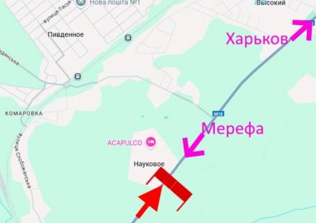 Нестандарт A у ,  Арка-Сімферопольське шосе-сел. Першотравневе – у бік Харкова схема