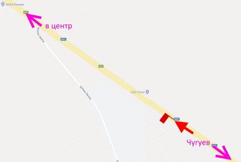 Билборд A в трасах Харкова, 3х6  Пр-т Героїв Харкова - Ростовська траса-520км-3-в центр схема