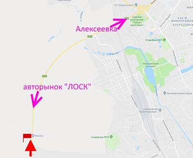 Білборд, Бігборд (Борд)  B у Харкові Кільцева дорога-478 км біля АЗС "Маршалл" - прапорець №2 - у бік Олексіївки схема