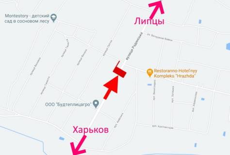 Билборд B в Черкаських Тишках сел. Черкаські Тишки - біля повороту на ресторан "Гражда" - у бік сел. Липці схема