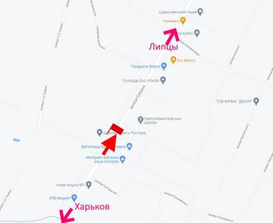 Білборд, Бігборд (Борд)  B у Циркунях, 3х6  сел. Циркуни-вул. Соборна біля Свято-Миколаївської церкви -2- у бік сел. Липці схема