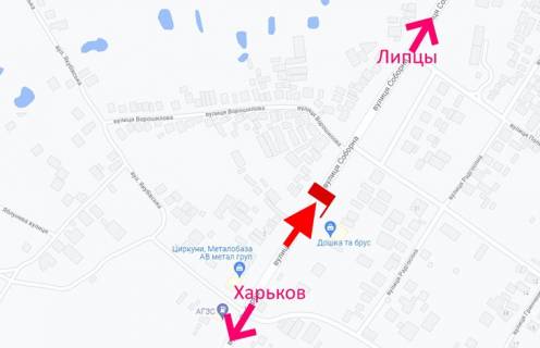 Білборд, Бігборд (Борд)  A у Циркунях сел. Циркуни-вул. Соборна-у бік сел. Липці схема
