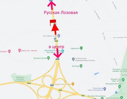 Билборд B в Харькове Харківське шосе-пост Поліції-поворот на Лісне-прапорець №3-із центру схема