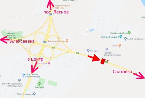 Билборд B в Харькове, 3х6  Лозовеньківський пр-т-Фельдман-екопарк-прапорець №3- у бік Салтівки схема