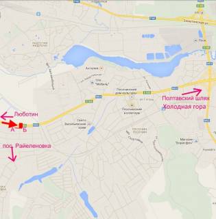 Білборд, Бігборд (Борд)  A у , , 3х6  Естакада 1-сел.Пісочин-в'їзд у місто з боку траси Київ-Харків-Довжанський схема