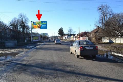 Билборд B в Мерефе Мерефа-вул. Дніпровська-зупинка Міська-у бік сел. Селекційне фото 1