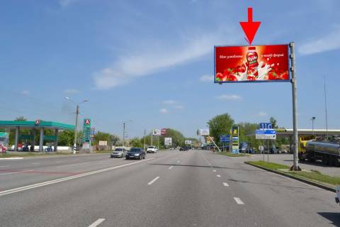 Билборд A в Песочине Полтавський шлях-пост Поліції-біля АЗС "ОККО"-в центр фото 1