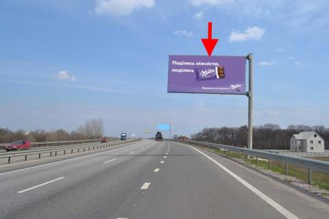 Билборд A в Песочине, 3х6  Естакада-сел.Пісочин-прапорець №3-в'їзд у місто фото 1