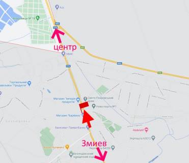 Билборд B в Харькове Пр-т Аерокосмічний - Безлюдівка-ринок Безлюдівський-прапорець №2-в центр схема