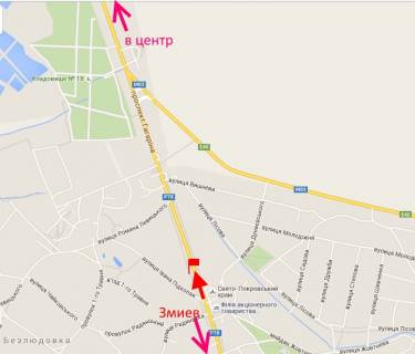 Билборд B в Харькове Пр-т Аерокосмічний -Безлюдівка-в центр схема