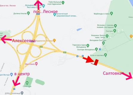 Билборд A в Харькове, 3х6  Лозовеньківський пр-т-Фельдман-екопарк-прапорець №6- у бік Салтівки схема