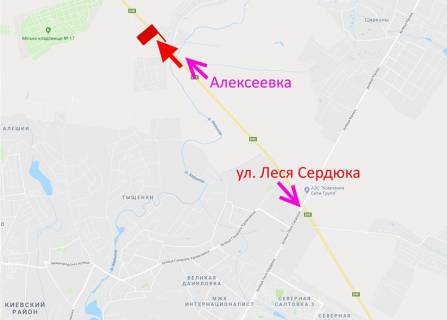 Билборд A в Харькове Кільцева дорога-498 км біля АЗС Prime- у бік Олексіївки схема