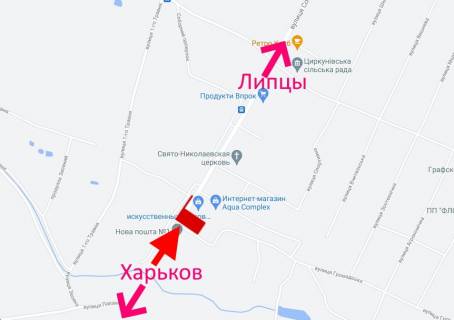 Билборд B в Циркунах сел. Циркуни-вул. Соборна - біля відділення Нової пошти - у бік сел. Липці схема