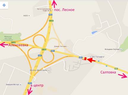 Билборд B в Харькове, 3х6  Лозовеньківський пр-т-Фельдман-екопарк-чебурашка №2-ліва-в бік Олексіївки схема