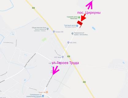 Білборд, Бігборд (Борд)  B на трасах Харківської області, 3х6  вул. Леся Сердюка -Окружні дорога -флажок №3 в'їзд в місто зі ст сел. Циркуни схема