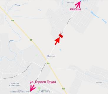 Билборд B в Циркунах, 3х6  вул. Леся Сердюка -Кільцева дорога-7-із центру схема