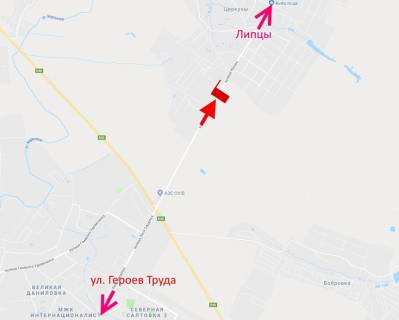 Билборд B в Циркунах вул. Леся Сердюка -Кільцева дорога-виїзд із міста  схема