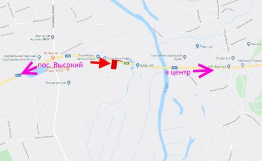 Billboard B in , 3х6  Simferopol's'ke sose-bila AZS Motto-praporec' No3-v centr scheme