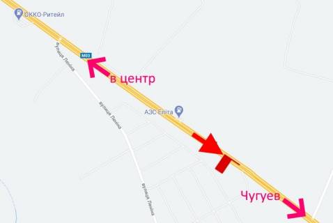 Билборд A в Харькове просп. Героїв Харкова (Московський) - Ростовська траса-520км-2-із центру схема