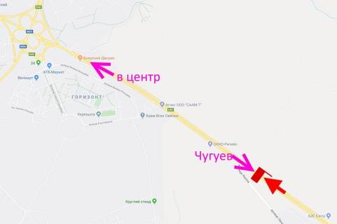 Билборд A в трасах Харкова, 3х6  Пр-т Героїв Харкова - Ростовська траса-519км-3-в центр схема