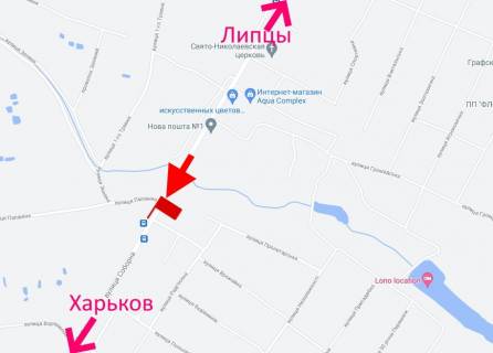Билборд A в Циркунах сел. Циркуни-вул. Соборна - біля магазину Олена - у бік Харкова схема