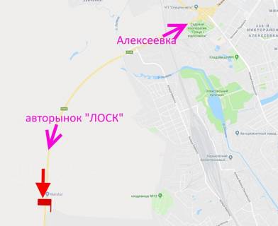 Билборд B в Харькове Кільцева дорога-478 км біля АЗС "Маршалл" - прапорець №1-у бік авторинку "ЛОСК" схема