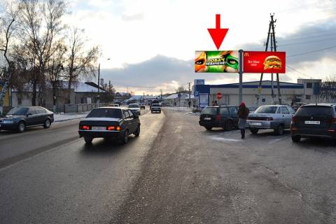 Билборд A в Мерефе, 3х6  Мерефа-вул. Дніпровська-біля маркету АТБ- лівий - у бік сел. Селекційне фото 1