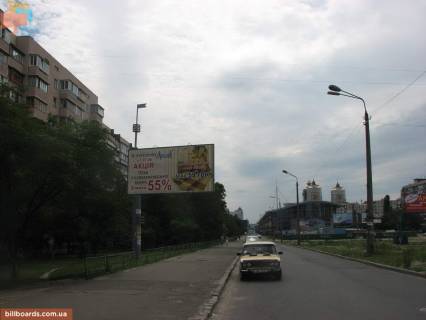 Білборд, Бігборд (Борд)  B у Києві просп. Оболонський, 40 - вхід від м. Гер. Дніпра в новий. ТРЦ DreamTown (аквапарк); напрямок - в сторону м. Мінська Фото 1