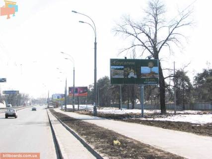 Билборд A в Киеве бул. Перова, 8 (напротив); 100 м до авт. ост., напротив маг. "Итал-Дизайн", в напр. к м. "Левобережная", мосту Метро фото 1