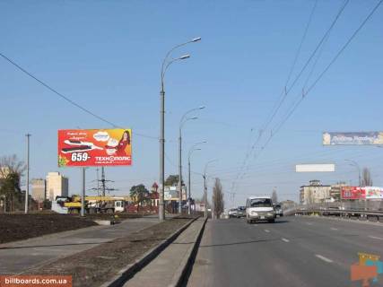 Билборд B в Киеве бул. Перова, 10 (напротив); развязка ул. Радужная / Алишера Навои; в напр. авторынка фото 1