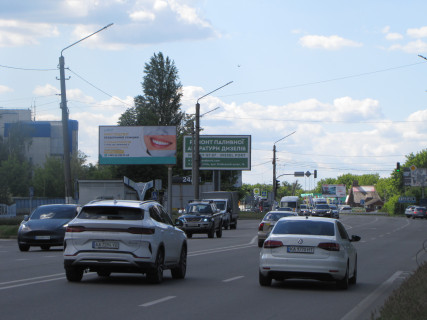 Билборд B в Борисполе, 3х6  Бориспіль, вул. Київський шлях, 2/6; на світлофорі, виїзд з ТРЦ AeroMall, зупинка "35 кілометр", виїзд з Борисполя в напрямку Києва фото 1