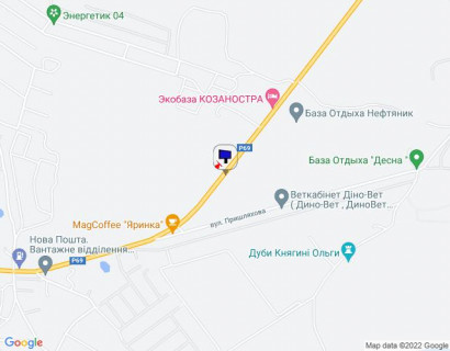 Billboard A in Khotnivka, 6х3  с. Хотянівка, траса Р-69 "Київ-Вишгород-Десна", км 32+900 право, через 300м після повороту на вул. Пришляхова, за 350м до автобусної зупинки, за 400м до екобази КОЗАНОСТРА scheme