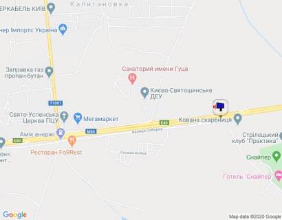 Билборд A в Капітанівке, 6х3  с. Капітанівка, траса М-06 "Київ-Чоп" (Житомир), км 23+820 ліво, 200м до розвороту на Ворзель, через 1км після повороту на Ворзель та АЗС АМІС схема