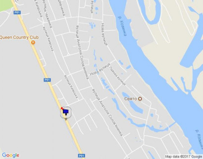 Билборд A в Козине, 6х3  Конча-Заспа, траса Р-01, км 31+250 право, навпроти автобусної зупинки, навпроти котеджного містечка "Хвойний Квартал" схема