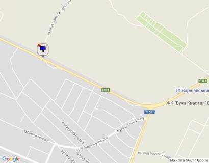 Билборд B в Буче м. Буча, траса М-07, км 32+000 право, навпроти АЗК  БРСМ, ЖК "Форест Ленд" схема