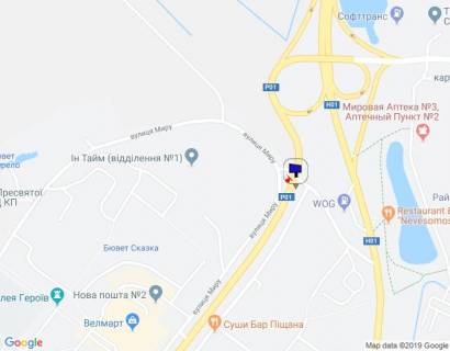 Билборд A в Обухове, 6х3  м. Обухів, вул. Київська, 168-К, заїзд до АТБ, в напрямку Києва, Українки, верх схема