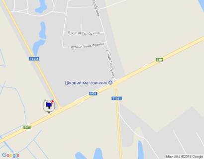 Билборд A в Киеве Харківська траса, м. Яготин, км 103+000 ліво схема