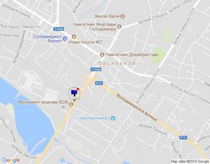 Билборд A в Василькове м. Васильків, вул. Соборна, 72, на З/Д переїзді схема