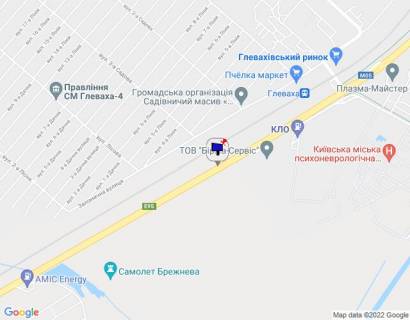 Білборд, Бігборд (Борд)  A у смт. Глеваха, 6х3  смт. Глеваха, траса М-05 Київ-Одеса, км 29+370 право, через 370м після повороту на вул. Вокзальна та АЗС КЛО схема