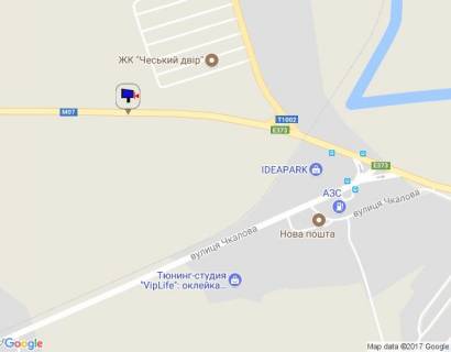 Билборд B в Буче, 6х3  м. Буча, траса М-07 "Київ-Ковель", км 24+650 ліво, вул. Шевченка, в'їзд в Бучу з Гостомеля, через 500м після розв'язки Ірпінь-Гостомель-Київ схема