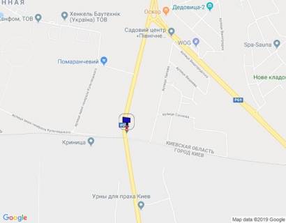 Билборд A в Киеве, 6х3  Траса Р-02 "Київ-Іванків-Овруч", км 18+800 право, в'їзд в м. Вишгород з площі Шевченка, на с. Нові Петрівці схема