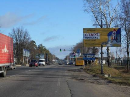 Билборд A в Буче м. Буча, траса М-07, км 30+150 ліво, вул. Нове Шосе, перехрестя з вул. Депутатська, ЖК "Варшавський", ЖК "Буча-Квартал" фото 1