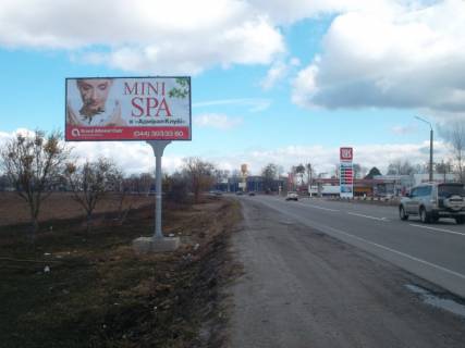 Билборд B в Ворзеле, 6х3  м. Буча, траса М-07 "Київ-Ковель", км 31+050 право, навпроти АЗС Лукойл, за 100м до повороту на смт. Ворзель фото 1