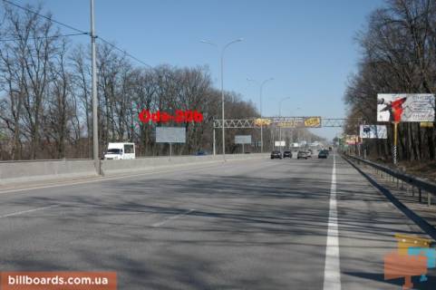 Билборд B в Киеве с. Гатне, траса М-05 Київ-Одеса, км 14+580 право, за 515м до Нової Лінії та магазину АТБ, через 510м після повороту на Гатне, Крюківщину, Вишневе схема