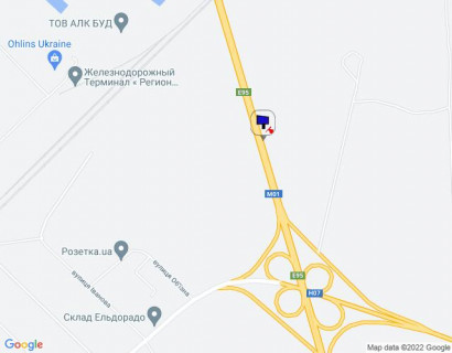 Билборд A на трассах Киевской области, 6х3  Траса М-01 "Київ-Чернігів-Нові Яриловичі", км 32+700 право, об'їзд м. Бровари, через 650м після розв'язки з вул. Гоголівська та автошляхом Н-07 схема