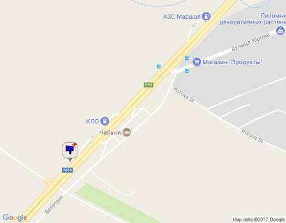 Билборд A в Чабаны, 6х3  с. Чабани, траса М-05 Київ-Одеса, км 17+030 право, біля АЗС КЛО схема