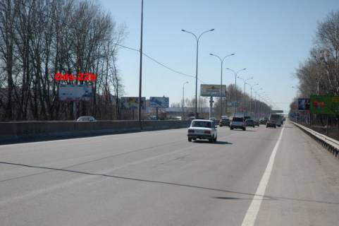 Билборд B в Киеве, 6,20х2,85  м. Київ, проспект Академіка Глушкова, траса М-05 Київ-Одеса, км 13+600 ліво, виїзд з Києва, навпроти АЗС UPG, за 110м до АЗС ОККО, за 270м до Нової Лінії та магазину АТБ фото 1